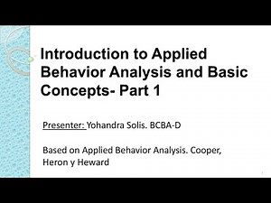 Introduccion to ABA- Parte 1