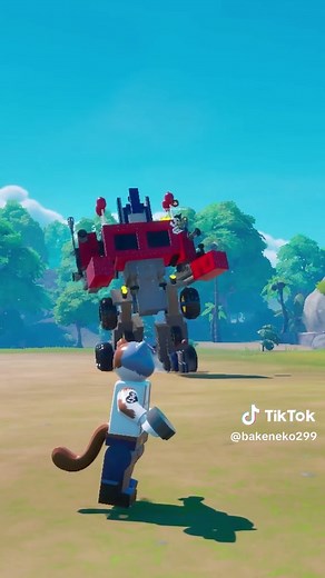 Transformable Optimus Prime Model with LEGO & Fortnite