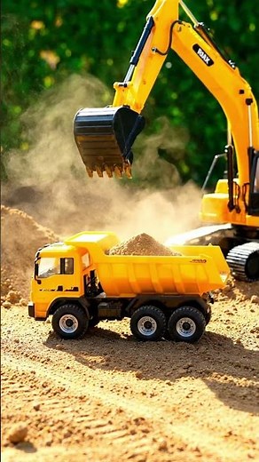 Mega Mini Dig! Toy Excavator & Dump Truck Construction Fun 🚜