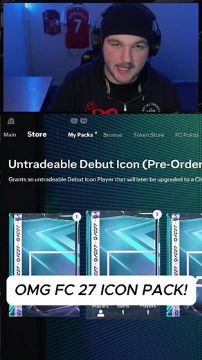 Opening my FC 27 PRE ORDER ICON PACK! 🤯
