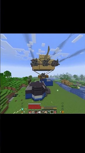 Immersive Aircraft Warship Minecraft Mod #minecraft #gaming