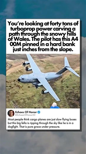 GIANT CARGO PLANE FLYING THROUGH MOUNTAINS