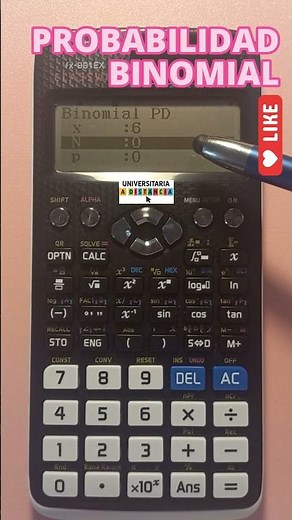 🎲 How to calculate BINOMIAL PROBABILITY on a scientific calculator #unadm #statistics #probability