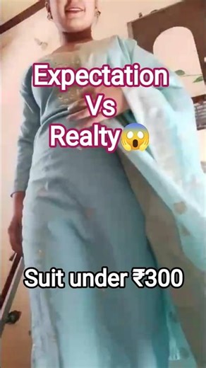 expectation vs reality of ₹300 suit #explore #viral #shorts #meeshohaul