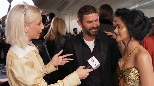 Camila Mendes on her golden goddess dress