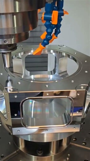 5-axis CNC mirror machining. Have you ever seen such a finish?#cnc #CNCMachining #5AxisMachining