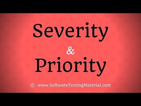 Severity and Priority in Software Testing