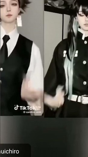 Tanjiro and Muichiro cosplay dance