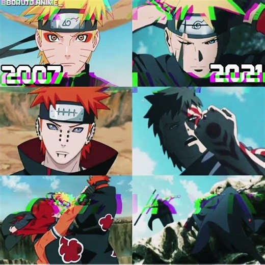 Naruto vs Pain 😱 2007 vs 2021 | Then vs Now 🔥 Naruto Evolution #Shorts#viralvideo