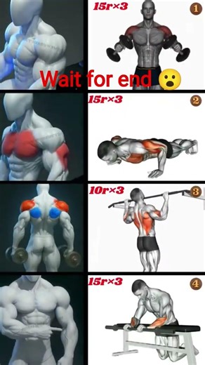 best shoulder fly and back workout one month at home #motivation #viral #shorts #video #💪😱😱😱😱