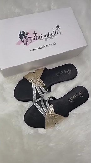 Stylish Black Slippers for Girls | Sparkly & Comfortable Footwear for Every Occasion | Fashionholic