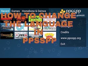 How to change the language in ppsspp