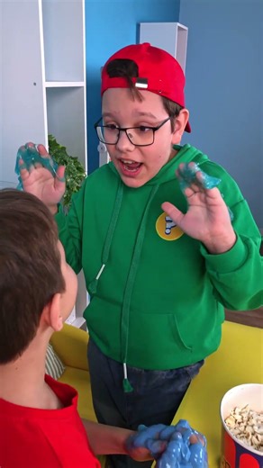 Wash Your Slimy Hands! 🧼😂 Fun Slime Lesson #shorts