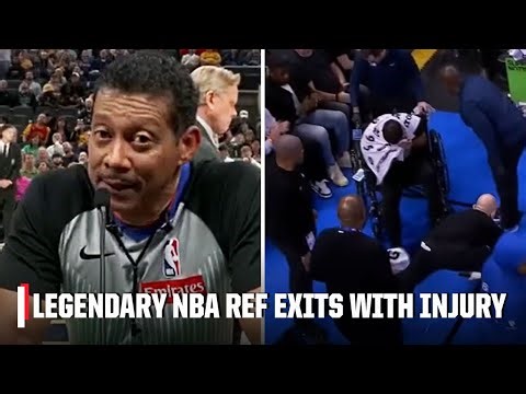 Bill Kennedy exits 76ers-Magic in wheelchair after apparent leg injury | NBA on ESPN