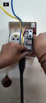 single pole MCB and socket connection