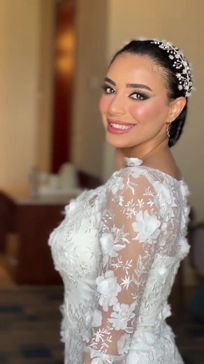 Positive energy = Perfect outcome ♥️ ‎#ميكب #egyptmakeup #bridal #makeup #bridalmakeup #makeuptransformation