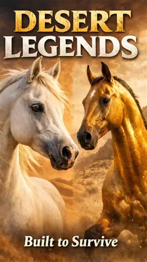 2 Desert Horses Built to Survive the Impossible #horse #equestrian #animals #shorts