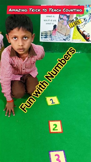 Fun and Easy Counting Activity Using Number Cards 🔢🏆 | Creative Classroom Teaching Idea #shorts