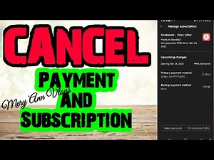 HOW TO CANCEL YOUR PAYMENT AND SUBSCRIPTION @ GOOGLE PAY