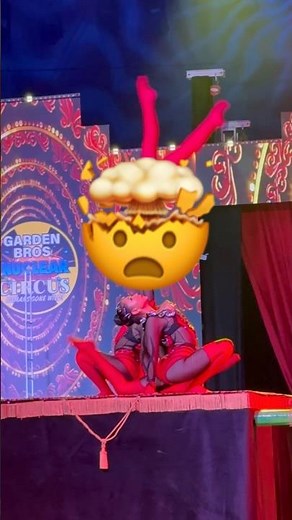 Trio Balancing Act in Red | Garden Bros Circus