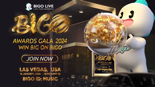 5M views · 5.3K reactions | Hello BIGOers! BIG NEWS! The #BIGOAwardsGala2024 is BACK! CALLING ALL THE HIGH ROLLERS! We rise in glory, and we shine brightly! This year, grab your best fit, beat your mug, and get ready to SLAY the red carpet! Joined by celebrities from all over the world in #lasvegas, BIGO GALA is the feast you don't want to miss! BIGO ID: music ⏰18:00PM, Jan 16, 2024 (GMT-8)  Stay Tuned! #bigolive | BIGO LIVE | Facebook
