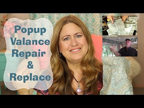 Pop Up Tent Trailer Valance and Curtains Repair and Replace