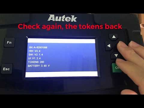 How to activate the tokens of Autek IKEY820 key programmer?