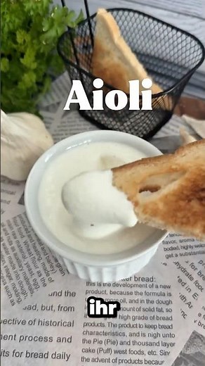 This aioli is ready in 60 seconds 😍 #Shorts #Recipe #Aioli #Recipes #QuickRecipes #DipRecipe