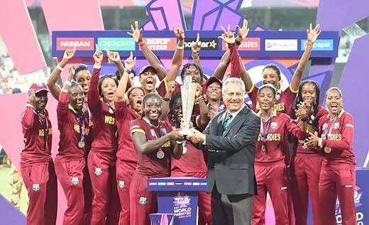 825K views · 10K reactions | #OnThisDay in 2016, West Indies lifted their maiden Women’s ICC T20 World Cup trophy  They chased down Australia’s 148/5 with eight wickets to spare! | ICC - International Cricket Council | Facebook