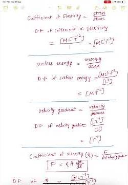 Dimensional Formulas in 3 Minutes ⚡ (Properties of Matter) #DimensionalFormula #QuantumRisePhysics