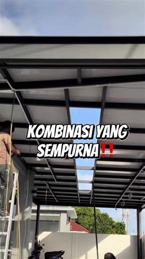 Pasti cantik Projek Ni Nanti‼️ Next Pemasangan Aluminium Ceiling #roofing #awningrumah #recommendations #highquality #fypシ゚viral