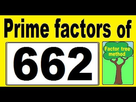 Prime factors decomposition of 662. Factor tree method.