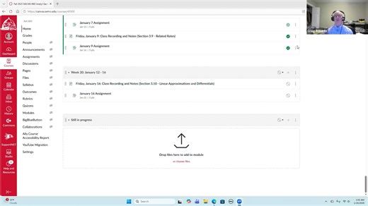 MA140 January 16 2026 Class Recording