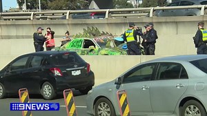 25K views · 218 reactions | #EXCLUSIVE: Protesters have blockaded a major city freeway calling for the Government to shut down a military weapons convention planned for next week. It may be a taste of what's to come with police fearing we could face our biggest protest in years. #9News | 9 News Melbourne | Facebook
