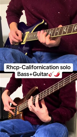 Californication solo cover🌶️ #californication #redhotchilipeppers #bass #guitar