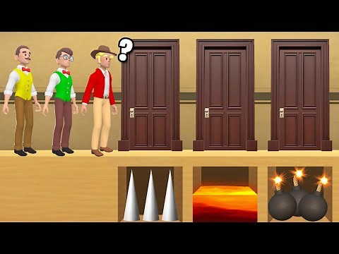 3 NOOBS vs ESCAPE ROOM! (Escape Simulator)