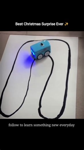 Ai Ayush on Instagram: "This video shows a line-following robot—one of the simplest yet most important ideas in robotics. A black line on paper acts as the guide. Sensors beneath the robot detect the contrast between the dark path and the light surface. Based on this input, the controller instantly adjusts the speed of each wheel, keeping the robot centered on the line through constant real-time corrections. The same logic powers real systems you see every day: factory automation, warehouse robo