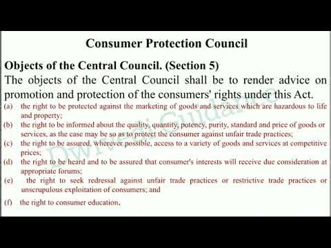 Consumer Protection Councils, Consumer Protection Act 2019, Consumer protection class 12