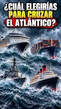 Which ship would you choose to survive the Atlantic? 🌊🚢 #Ships #AtlanticOcean #Storm