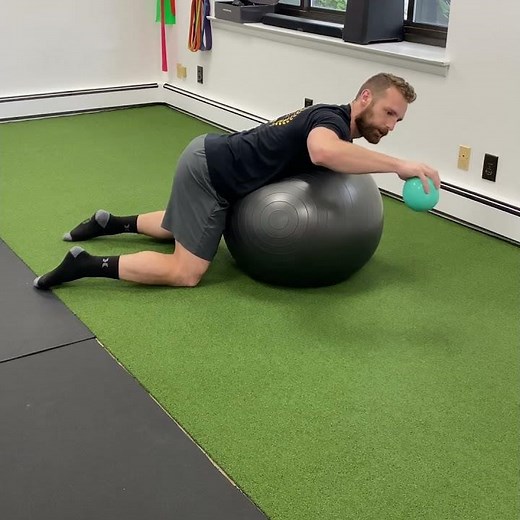 Bulletproof Your Shoulder with Prone 90 90 Plyometric Ball Drops