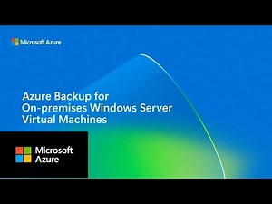 How to back up on-premises Windows VMs to Azure
