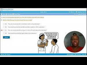 Patient Education: Metronidazole and Alcohol Interaction | NAXLEX RAT2 Q9