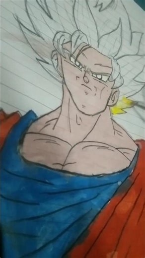 Drawing of Goku super saiyan 2 from dragon Ball z || #dbz #dbs #goku #drawing