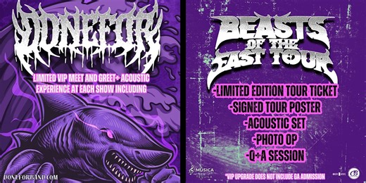 DONEFOR BEASTS OF THE EAST TOUR VIP UPGRADE-FORT WALTON BEACH at Downtown Music Hall, Fort Walton Beach on 25th June, 2026