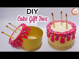 DIY Easy Paper Cake Box making | Cake Gift Box Ideas | Paper Cake Tutorial 2020