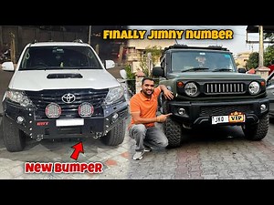 Fortuner ke new Bumper ne confuse kar diya | Finally apni Jimny ka vanity number aa gya😍
