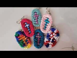 Crochet: Fidget Cross Keychain Pattern- Easy level