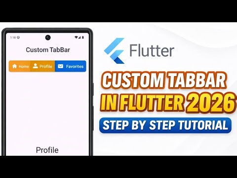 How to Create Custom Tab Bar in Flutter 2026 | Step by Step Tutorial for Beginners
