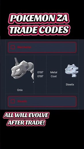 All Pokémon ZA Trade Codes That Give Instant Evolutions 🔄 (Complete List)
