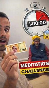 Paid a Labour to Meditate for 1 Hour 😳 Meditation Challenge Social Experiment